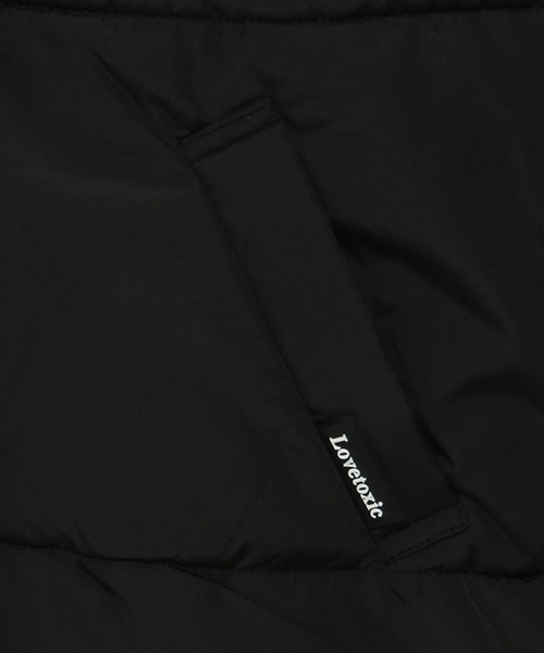 LOVETOXIC(ラブトキシック)の「ミドル丈中綿ブルゾン(ブルゾン・キッズ・ブラック/オフホワイト・M/S/L)」の13枚目の写真