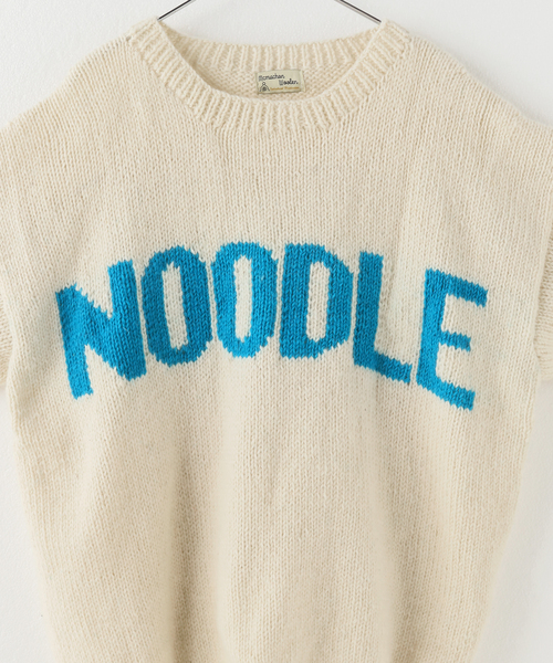 macmahon knitting mills 白 Noodle MacMahon Knitting Mills / マクマホンニッティングミルズ】 Crew Neck