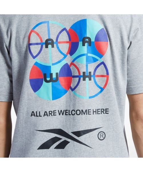 Reebok(リーボック)の「シティ リーグ ショートスリーブ Tシャツ / BB CITY LEAGUE SS T(Tシャツ/カットソー・メンズ・ブラック/ヘザーグレー・X-SMALL/LARGE/MEDIUM/SMALL/XX-LARGE/X-LARGE)」の5枚目の写真