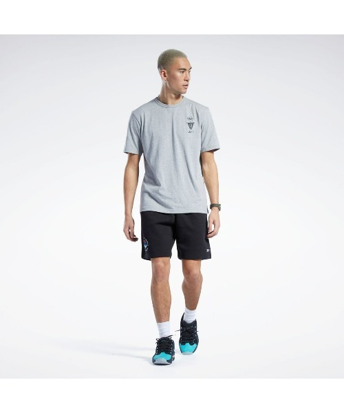 Reebok(リーボック)の「シティ リーグ ショートスリーブ Tシャツ / BB CITY LEAGUE SS T(Tシャツ/カットソー・メンズ・ブラック/ヘザーグレー・X-SMALL/LARGE/MEDIUM/SMALL/XX-LARGE/X-LARGE)」の6枚目の写真