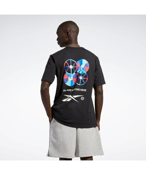 Reebok(リーボック)の「シティ リーグ ショートスリーブ Tシャツ / BB CITY LEAGUE SS T(Tシャツ/カットソー・メンズ・ブラック/ヘザーグレー・X-SMALL/LARGE/MEDIUM/SMALL/XX-LARGE/X-LARGE)」の8枚目の写真