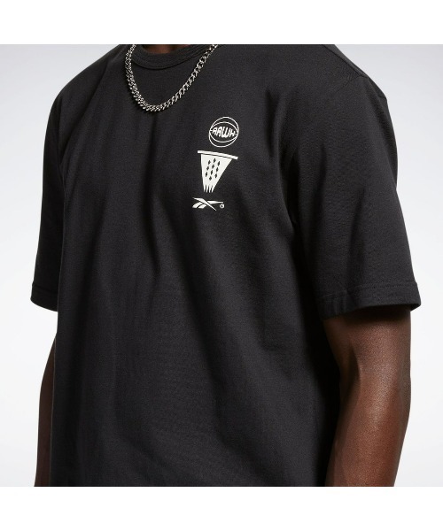 Reebok(リーボック)の「シティ リーグ ショートスリーブ Tシャツ / BB CITY LEAGUE SS T(Tシャツ/カットソー・メンズ・ブラック/ヘザーグレー・X-SMALL/LARGE/MEDIUM/SMALL/XX-LARGE/X-LARGE)」の9枚目の写真