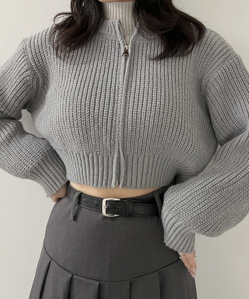Reurie'（レウリィ）の「【ZOZO限定】ショートジップカーディガン