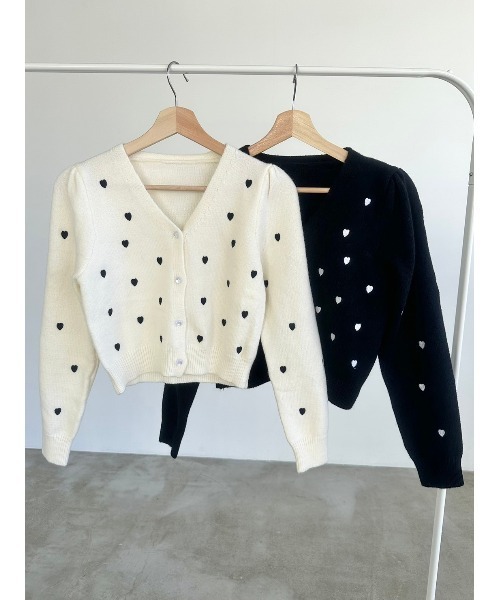 レイクアルスター 花柄刺繍 ラインストーン付 二ットカーディガン ボレロ 羽織 伊太利屋 #wnc GKITALIYA カーディガン 9 黒 グレー 赤 ヒョウ柄