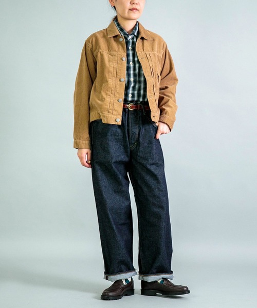 OMNIGOD womens / オムニゴッド] 10ozデニム 5Pイージールーズジーンズ