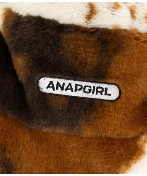 ANAP GｉRL（アナップガール）の「カウ柄ファーバケットハット（ハット・キッズ・ブラウン/ブラック・FREE）」の10枚目の写真
