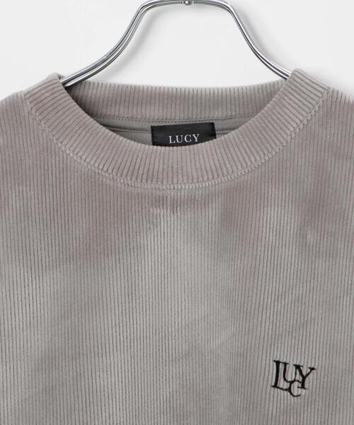 LUCY(ルーシー)の「LUCY/ボンディングカットコールプルオーバー(スウェット・メンズ・ベージュ/ダークグレー・MEDIUM/LARGE)」の10枚目の写真