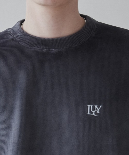 LUCY(ルーシー)の「LUCY/ボンディングカットコールプルオーバー(スウェット・メンズ・ベージュ/ダークグレー・MEDIUM/LARGE)」の18枚目の写真