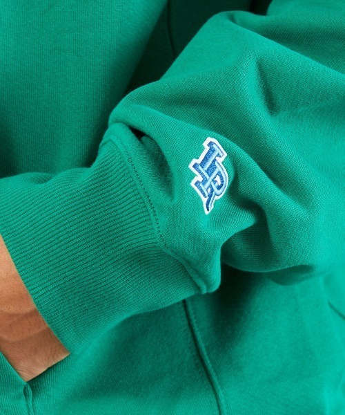 リベレイダース パーカー フーディー カーキ グリーン緑刺繍 ボックスロゴXL. Liberaiders（リベレイダース）の「LIBERAIDERS HEAVY WEIGHT FLEECE