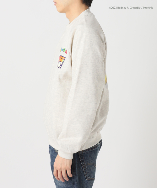 JOURNAL STANDARD relume（ジャーナルスタンダード　レリューム）の「【Parappa The Rapper / パラッパラッパー×relume】別注 プリントスウェット（スウェット・メンズ・ブラック/アイボリー/グレー/オートミール・MEDIUM/LARGE）」の9枚目の写真