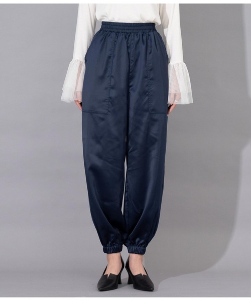 Settimissimo（セッティミッシモ）の「サテン ポケット付き アラジンパンツ カーゴパンツ（カーゴパンツ・レディース・ネイビー/ブラウン・FREE）」の14枚目の写真