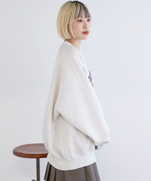 w closet（ダブルクローゼット）の「アニマルプリント起毛プルオーバー（スウェット・レディース・ベージュ系その他/ピンク/グレー/グレー系その他/オートミール・FREE）」の15枚目の写真