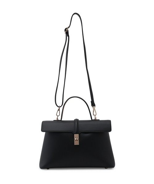 VIS（ビス）の「【ご好評につき追加生産】【2WAY】ひねり金具ワンハンドルショルダーバッグ【軽量】（ハンドバッグ・レディース・ブラック系その他/イエロー系その他3/ホワイト・FREE）」の11枚目の写真