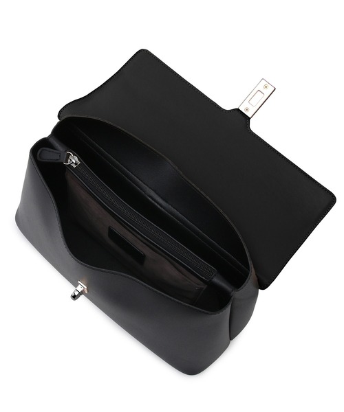 VIS（ビス）の「【ご好評につき追加生産】【2WAY】ひねり金具ワンハンドルショルダーバッグ【軽量】（ハンドバッグ・レディース・ブラック系その他/イエロー系その他3/ホワイト・FREE）」の10枚目の写真