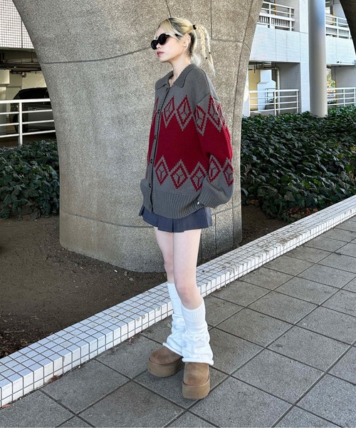 ぼぉーです【希少】＊COSMIC CREWS＊カウチンニットカーディガン