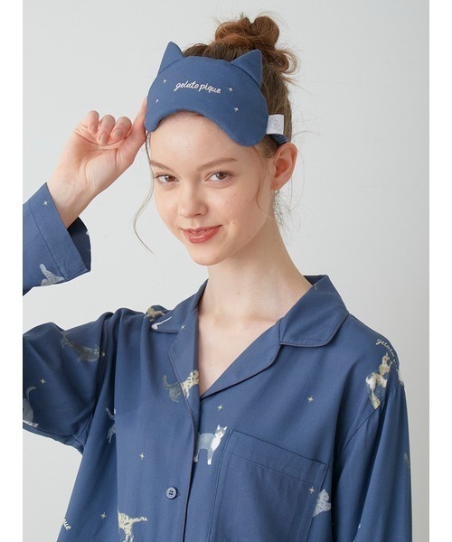 gelato pique（ジェラートピケ）の「【CAT DAY】キャットアイマスク（その他ルームウェア・レディース・ネイビー・FREE）」の7枚目の写真