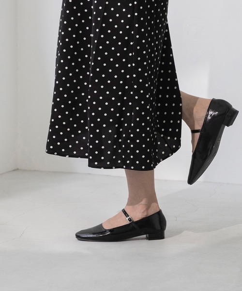 スクエアトゥ メリージェーン パンプス セール】やわらか スクエアトゥ メリージェーンパンプス（パンプス