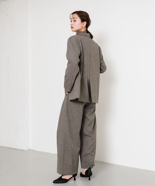 SENSE OF PLACE by URBAN RESEARCH（センスオブプレイスバイアーバンリサーチ）の「ウエストオリカエシワイドパンツ（その他パンツ・レディース・グレー/ベージュ/ブラック・SMALL/MEDIUM）」の16枚目の写真