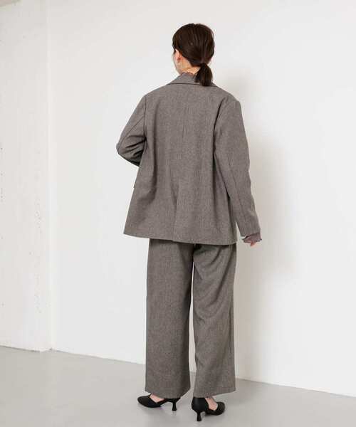 SENSE OF PLACE by URBAN RESEARCH（センスオブプレイスバイアーバンリサーチ）の「ウエストオリカエシワイドパンツ（その他パンツ・レディース・グレー/ベージュ/ブラック・SMALL/MEDIUM）」の17枚目の写真