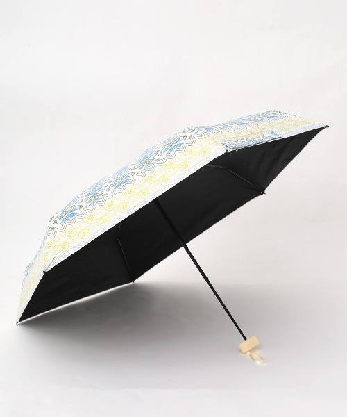 チチカカ（チチカカ）の「エスニフラワープリント晴雨兼用傘（折りたたみ傘・レディース・ブルー/ブラック/オレンジ・FREE）」の13枚目の写真