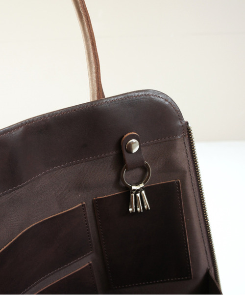 TIDEWAY(タイドウェイ)の「Niks WORK TOTE(トートバッグ・レディース・チャコールグレー/ブラック/ブラウン/グリーン・FREE)」の9枚目の写真