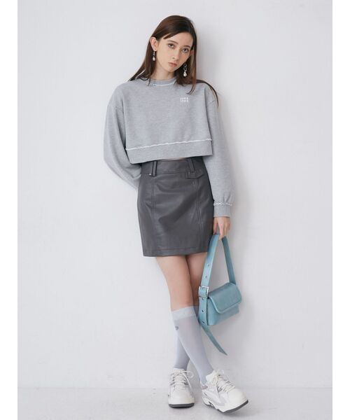 MURUA（ムルーア）の「ロゴシアーソックス（ソックス/靴下・レディース・ブラック/グレー・FREE）」の9枚目の写真