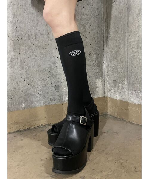 MURUA（ムルーア）の「ロゴシアーソックス（ソックス/靴下・レディース・ブラック/グレー・FREE）」の10枚目の写真