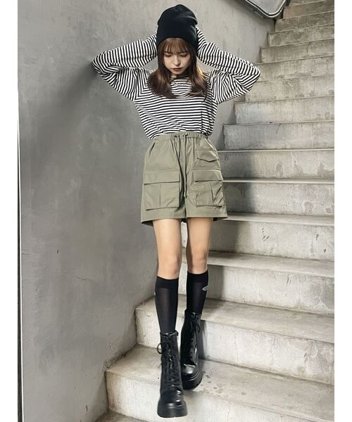 MURUA（ムルーア）の「ロゴシアーソックス（ソックス/靴下・レディース・ブラック/グレー・FREE）」の12枚目の写真