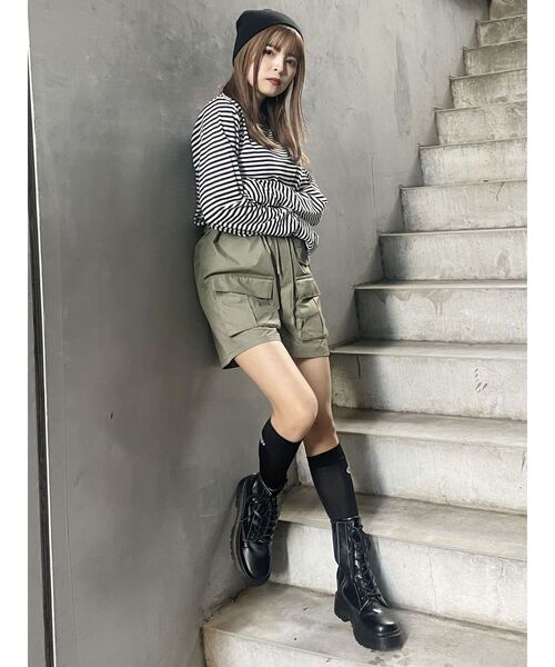 MURUA（ムルーア）の「ロゴシアーソックス（ソックス/靴下・レディース・ブラック/グレー・FREE）」の13枚目の写真