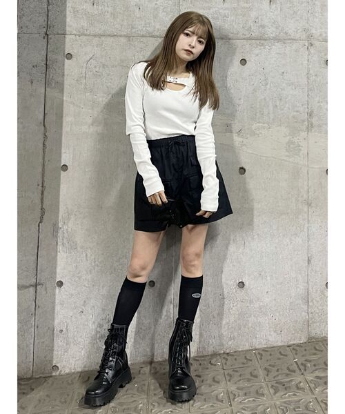 MURUA（ムルーア）の「ロゴシアーソックス（ソックス/靴下・レディース・ブラック/グレー・FREE）」の22枚目の写真