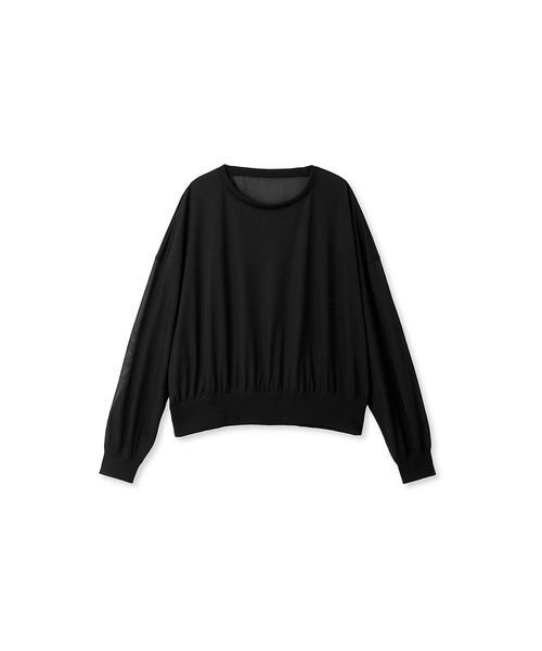 styling/(スタイリング)の「クルーネックシアートップス(Tシャツ/カットソー・レディース・ブラック/ホワイト/ライム・FREE)」の10枚目の写真