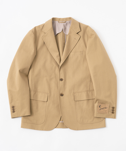 417 EDIFICE（フォーワンセブンエディフィス）の「【MOONLIGHT CLOTHING】CHINO JACKET（テーラードジャケット・メンズ・ベージュ・36/38/40/42）」の2枚目の写真
