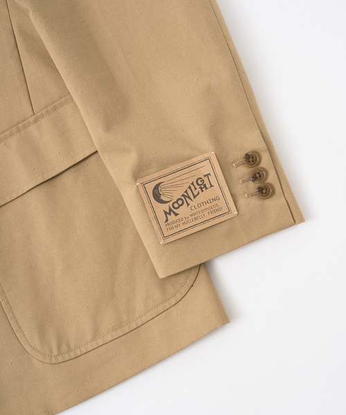 417 EDIFICE（フォーワンセブンエディフィス）の「【MOONLIGHT CLOTHING】CHINO JACKET（テーラードジャケット・メンズ・ベージュ・36/38/40/42）」の3枚目の写真