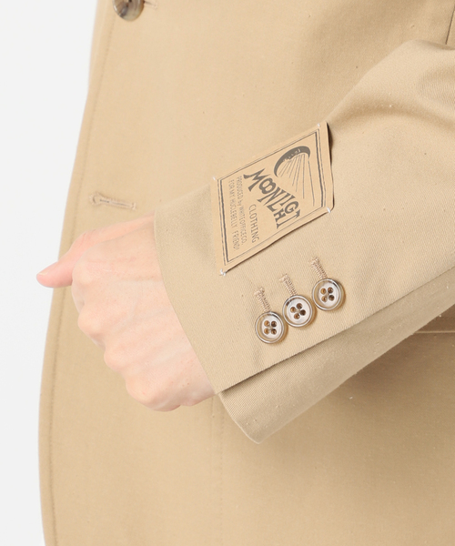 417 EDIFICE（フォーワンセブンエディフィス）の「【MOONLIGHT CLOTHING】CHINO JACKET（テーラードジャケット・メンズ・ベージュ・36/38/40/42）」の9枚目の写真