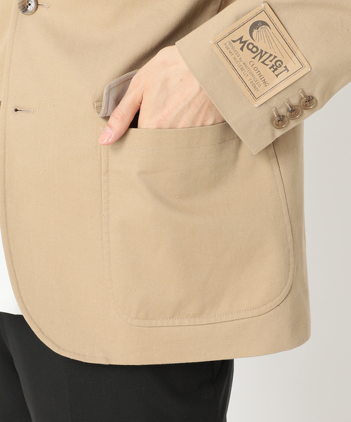 417 EDIFICE（フォーワンセブンエディフィス）の「【MOONLIGHT CLOTHING】CHINO JACKET（テーラードジャケット・メンズ・ベージュ・36/38/40/42）」の15枚目の写真