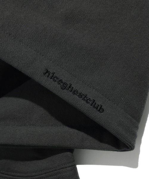 NICE GHOST CLUB（ナイスゴーストクラブ）の「A'GEM/9 × .kom『NICE GHOST CLUB/ナイスゴーストクラブ』 RIB HOODIE/ボーンデザイン プルオーバーパーカー（パーカー・メンズ・ブルー/チャコールグレー・L/M）」の16枚目の写真