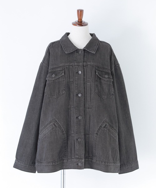 n'OrLABEL（ノアールレーベル）の「『軽量デニムジャケット』（デニムジャケット・レディース・ブルー/ブラック・FREE）」の4枚目の写真