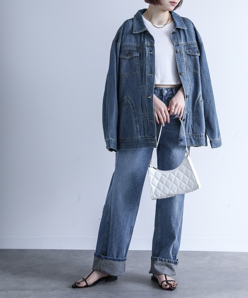 n'OrLABEL（ノアールレーベル）の「『軽量デニムジャケット』（デニムジャケット・レディース・ブルー/ブラック・FREE）」の22枚目の写真