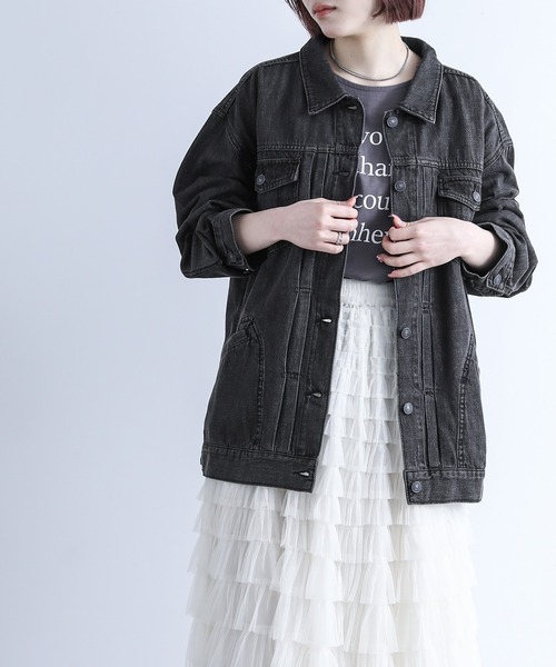 n'OrLABEL（ノアールレーベル）の「『軽量デニムジャケット』（デニムジャケット・レディース・ブルー/ブラック・FREE）」の20枚目の写真