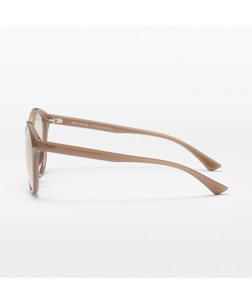 無印良品（ムジルシリョウヒン）の「ＵＶ４００カット　ラージボストン型サングラス（サングラス・レディース・ブラウン系3/グレー・FREE）」の4枚目の写真