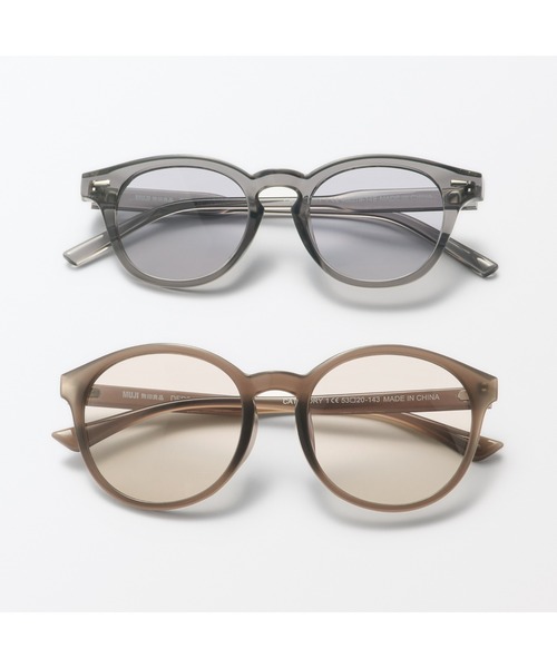 無印良品（ムジルシリョウヒン）の「ＵＶ４００カット　ラージボストン型サングラス（サングラス・レディース・ブラウン系3/グレー・FREE）」の8枚目の写真