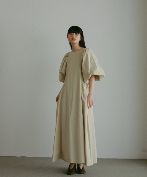 コットンギャザーボリュームドレス（ワンピース）｜CASA FLINE（カーサ  
