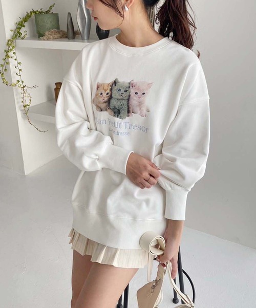 one after another NICE CLAUP(ワンアフターアナザーナイスクラップ)の「リボン付きプリーツスカパン(スカート・レディース・アイボリー/ブラック/杢グレー/ベージュ・FREE)」の12枚目の写真