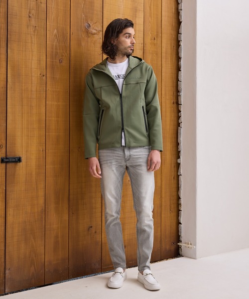 RATTLE TRAP（ラトルトラップ）の「JUST PLAYネオプレーンフーデッドパーカ（パーカー・メンズ・カーキ/ブラック・M/L/LL）」の7枚目の写真