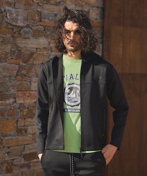 RATTLE TRAP（ラトルトラップ）の「JUST PLAYネオプレーンフーデッドパーカ（パーカー・メンズ・カーキ/ブラック・M/L/LL）」の8枚目の写真