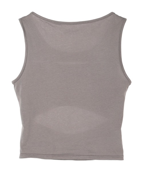 DURAS（デュラス）の「Cut-out design tank（タンクトップ・レディース・ホワイト/チャコールグレー/ブルーグリーン・FREE）」の11枚目の写真