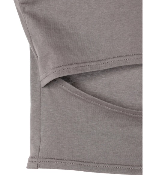 DURAS（デュラス）の「Cut-out design tank（タンクトップ・レディース・ホワイト/チャコールグレー/ブルーグリーン・FREE）」の14枚目の写真