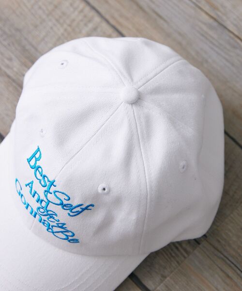 casita(RETRO GIRL)（カシータ）の「刺繍カラーキャップ（キャップ・レディース・ライトベージュ/ブラック/オフホワイト/ブルー・ONE SIZE）」の9枚目の写真