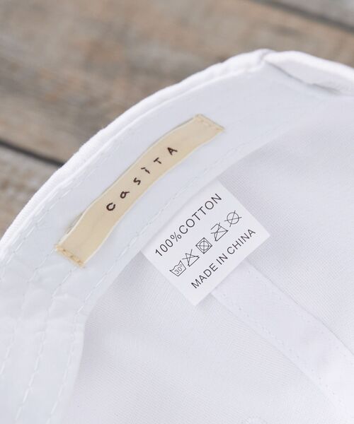 casita(RETRO GIRL)（カシータ）の「刺繍カラーキャップ（キャップ・レディース・ライトベージュ/ブラック/オフホワイト/ブルー・ONE SIZE）」の14枚目の写真