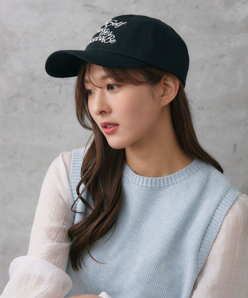 casita(RETRO GIRL)（カシータ）の「刺繍カラーキャップ（キャップ・レディース・ライトベージュ/ブラック/オフホワイト/ブルー・ONE SIZE）」の15枚目の写真